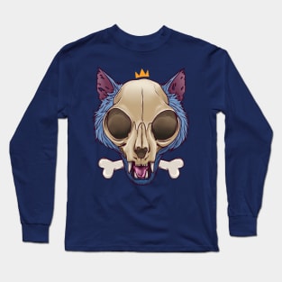 Cat Skull Long Sleeve T-Shirt